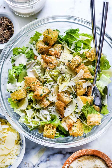 traditional caesar salad.